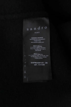 Manteau Sandro Noir en Laine