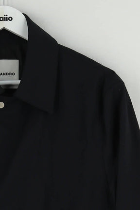 Manteau Sandro Noir en Polyester