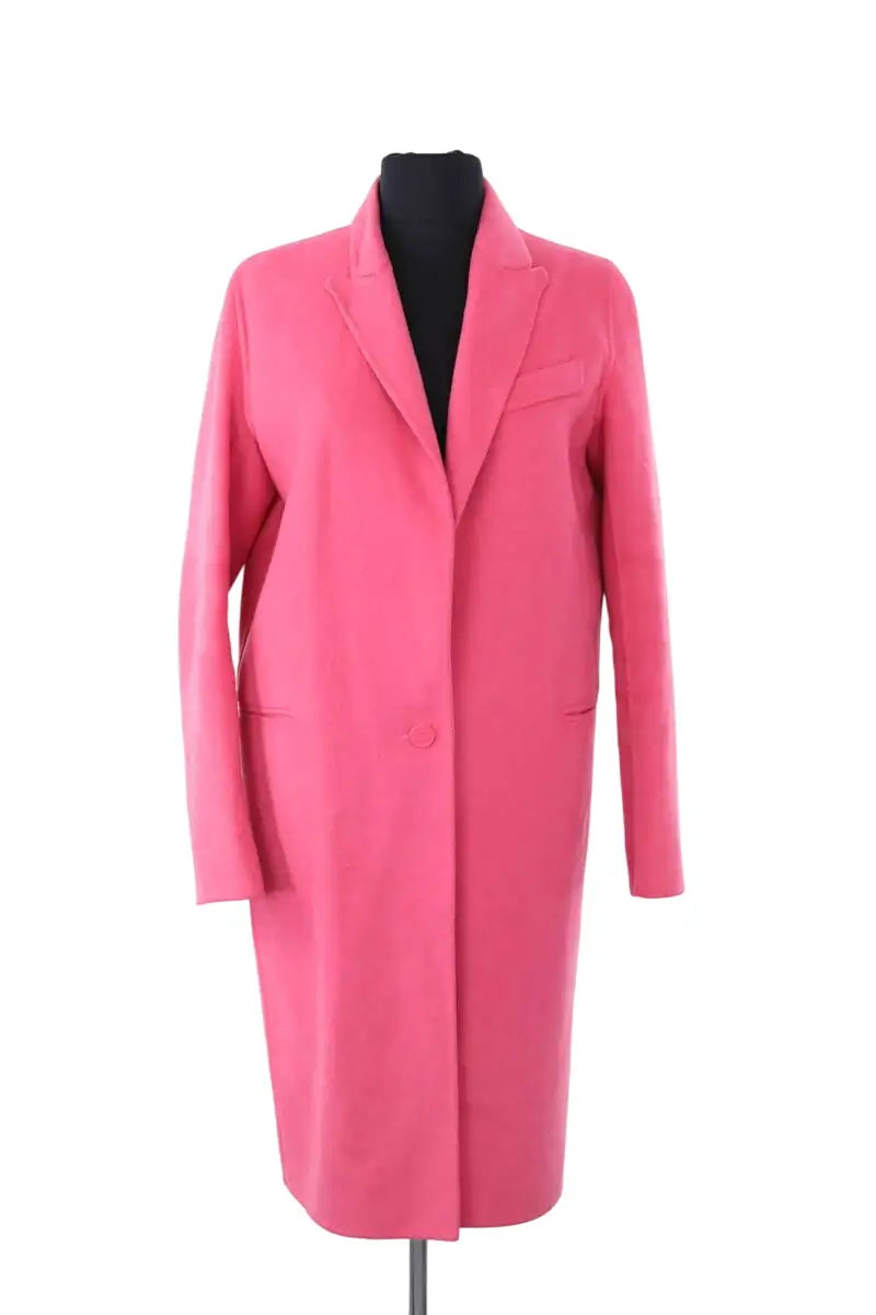Manteau Sandro Rose en Laine, taille S - Seconde Main