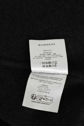 Manteau sans manches Givenchy Anthracite en Cachemire