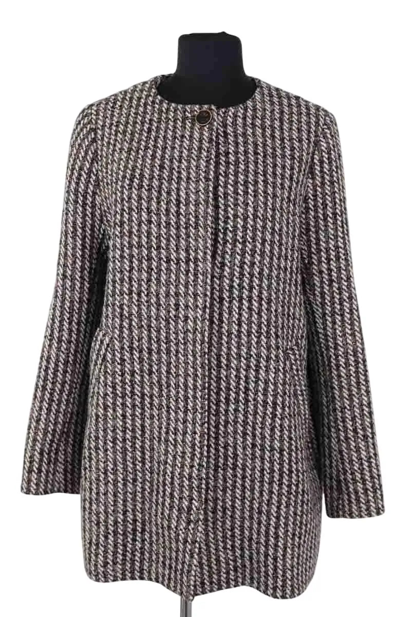 Manteau Sessun Gris en Synthétique, taille XS - Seconde Main