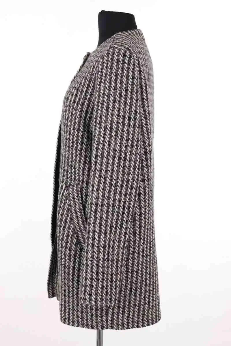 Manteau Sessun Gris en Synthétique