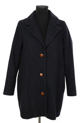 Manteau Sessun Marine en Laine, taille XS - Seconde Main