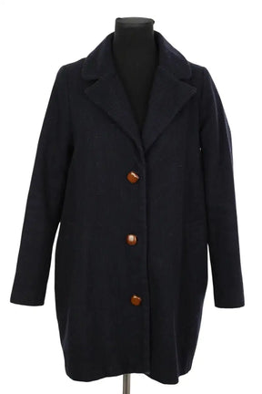 Manteau Sessun Marine en Laine, taille XS - Seconde Main