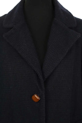 Manteau Sessun Marine en Laine