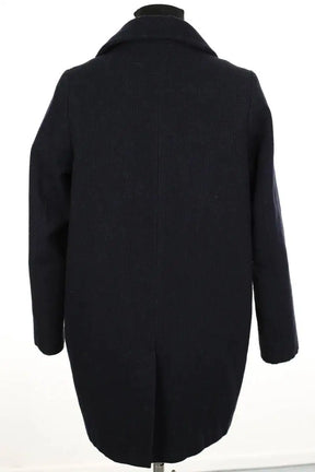 Manteau Sessun Marine en Laine