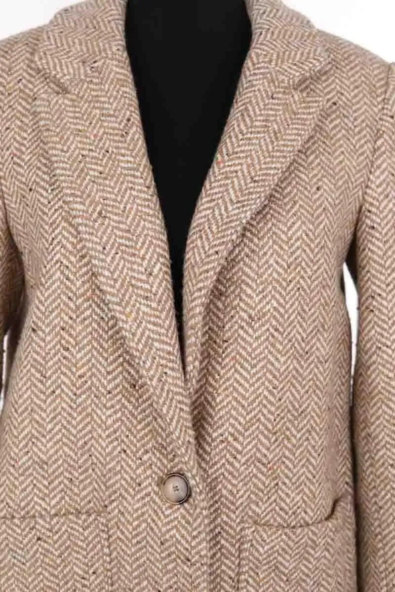 Manteau Sézane Beige en Laine