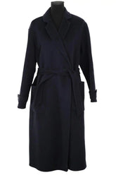 Manteau Sézane Bleu en Laine, taille M - Seconde Main