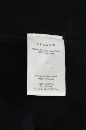 Manteau Sézane Bleu en Laine