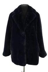 Manteau Sézane Bleu en Polyester, taille L - Seconde Main
