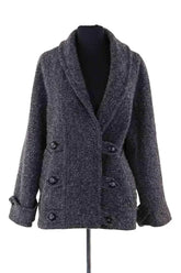 Manteau Sézane Gris en Laine, taille S - Seconde Main