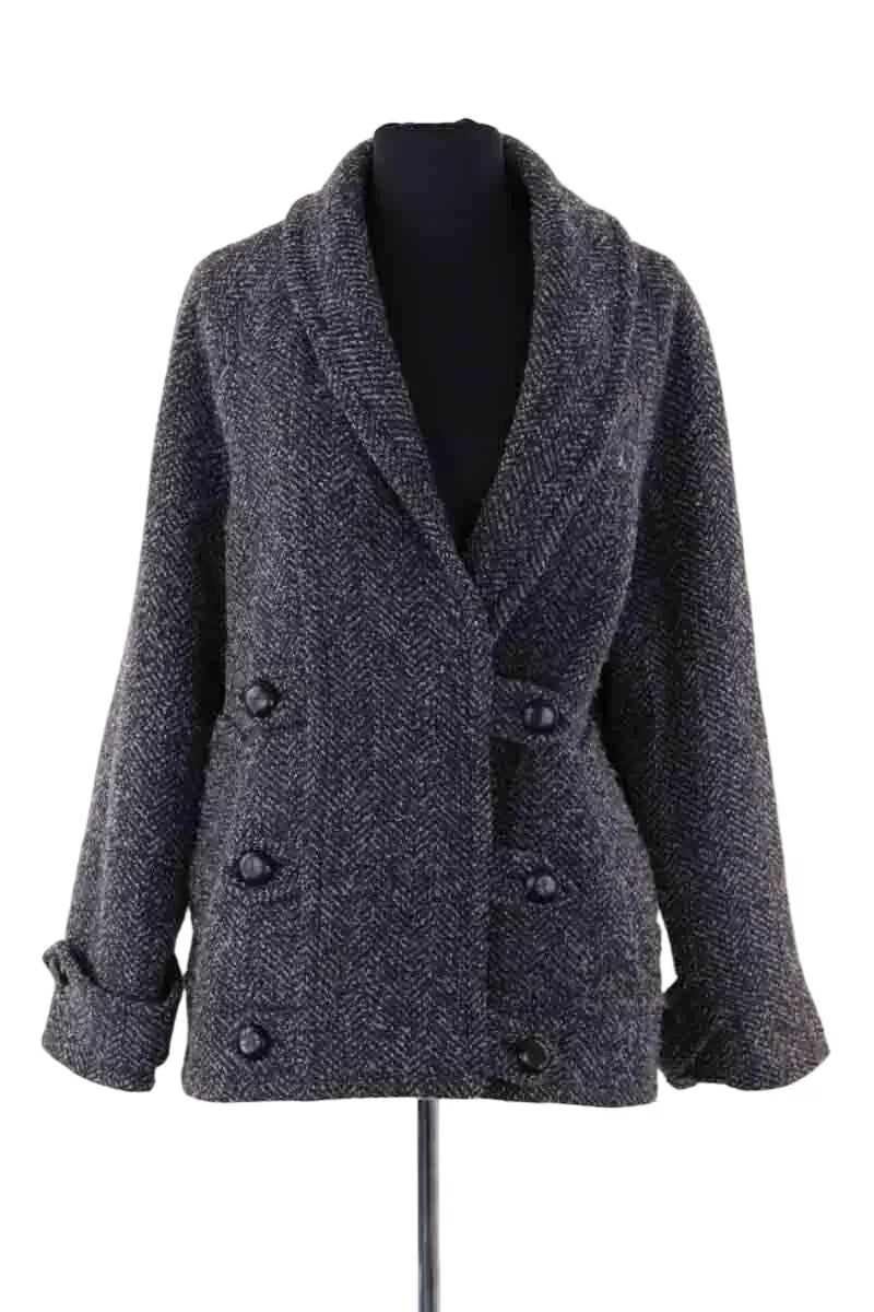 Manteau Sézane Gris en Laine, taille S - Seconde Main