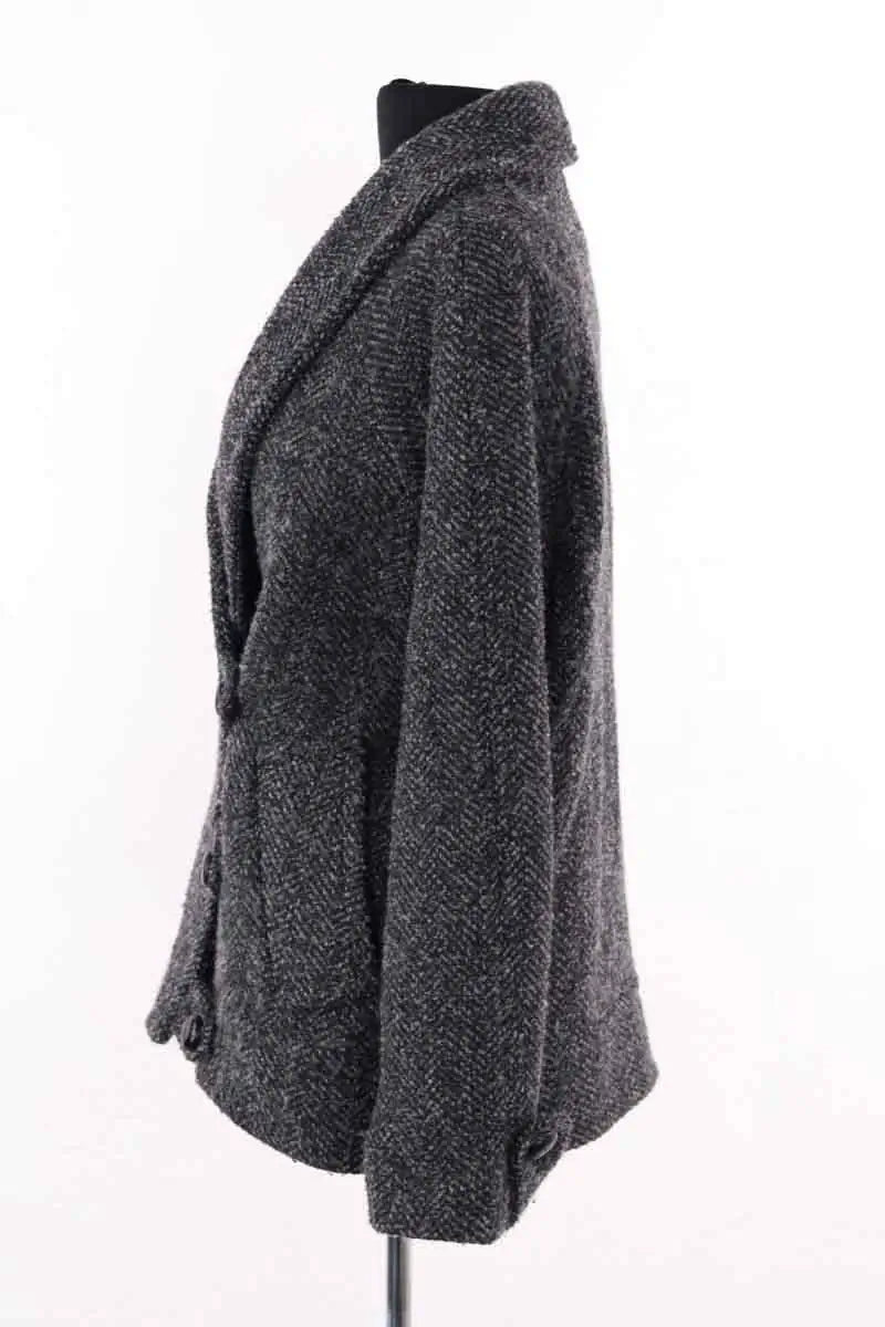 Manteau Sézane Gris en Laine