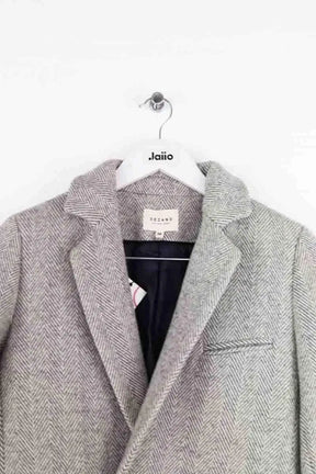 Manteau Sézane Gris en Laine
