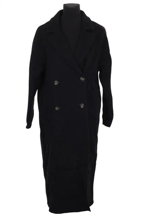 Manteau Sézane Jim Noir en Laine, taille M - Seconde Main