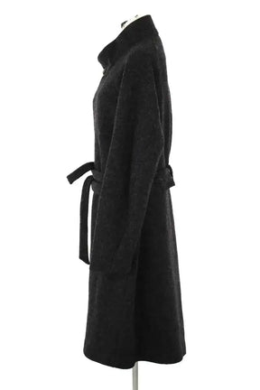 Manteau Simple Project Noir en Laine