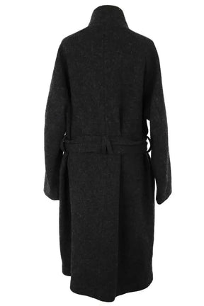 Manteau Simple Project Noir en Laine