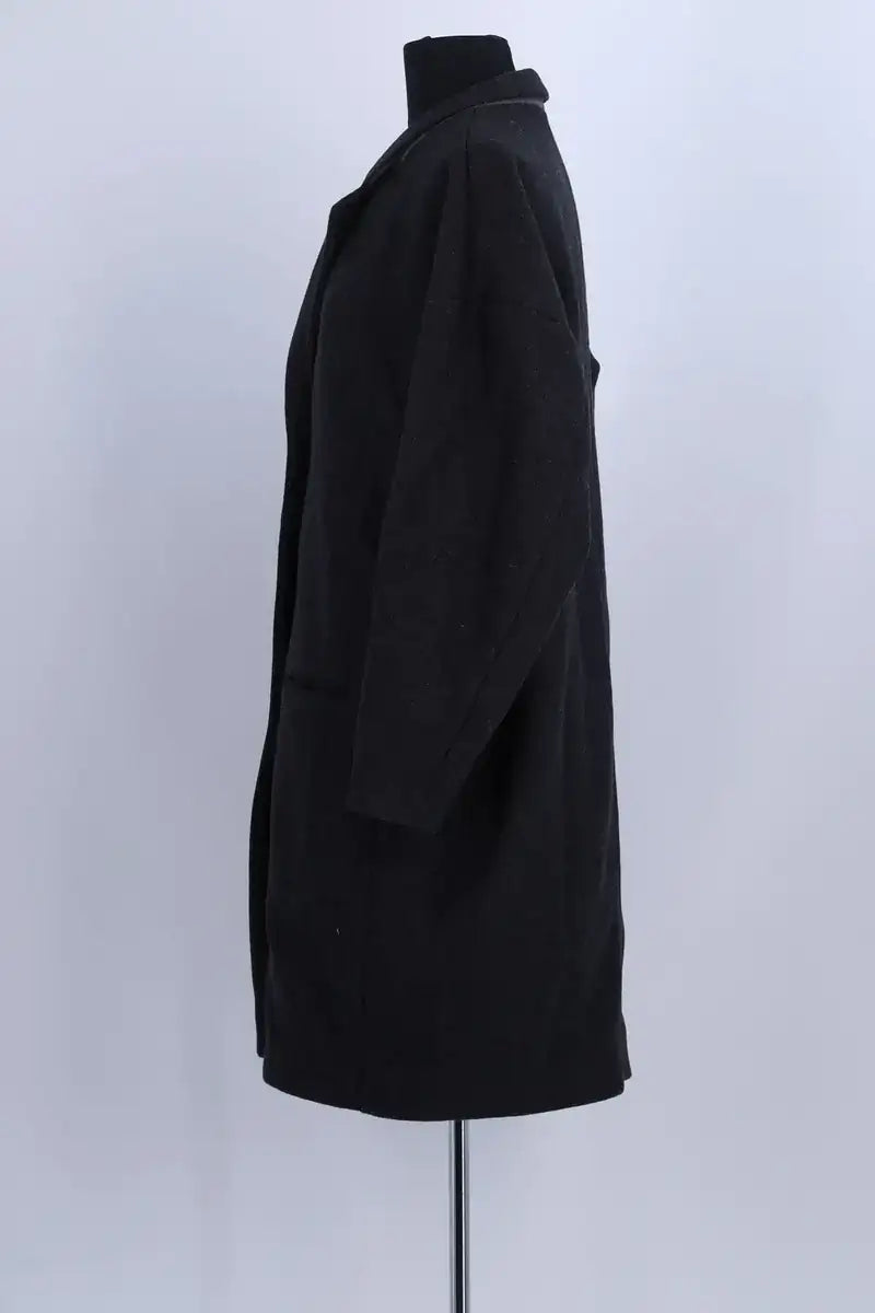 Manteau Soeur Noir en Coton