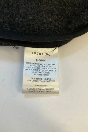 Manteau Soeur Noir en Coton