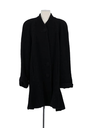 Manteau Sonia Rykiel Noir en Laine, taille XXL - Seconde Main