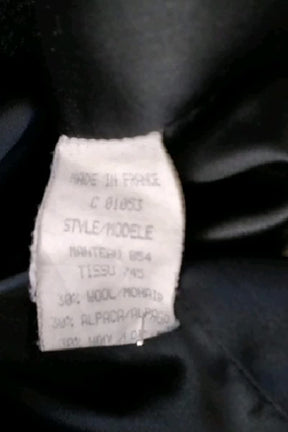 Manteau Sonia Rykiel Noir en Laine