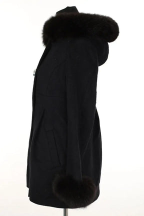 Manteau Sprung Frères Noir en Laine