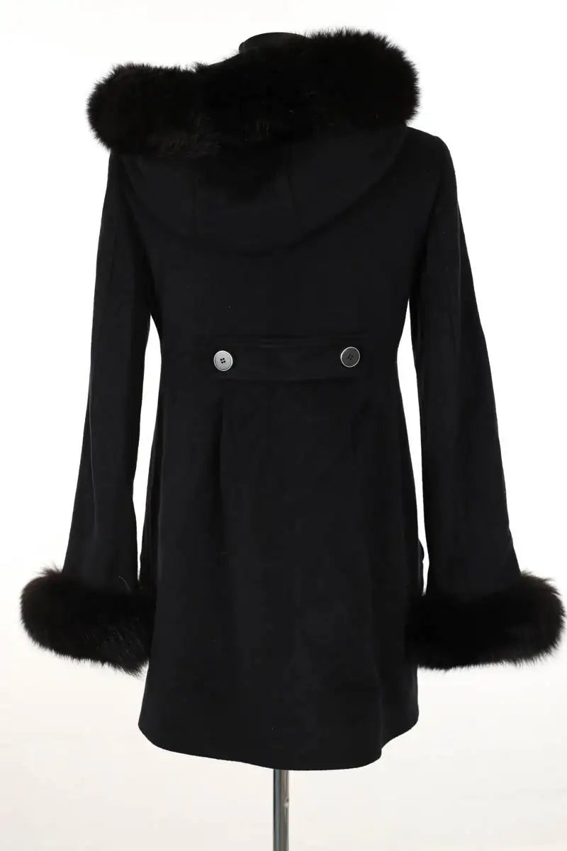 Manteau Sprung Frères Noir en Laine