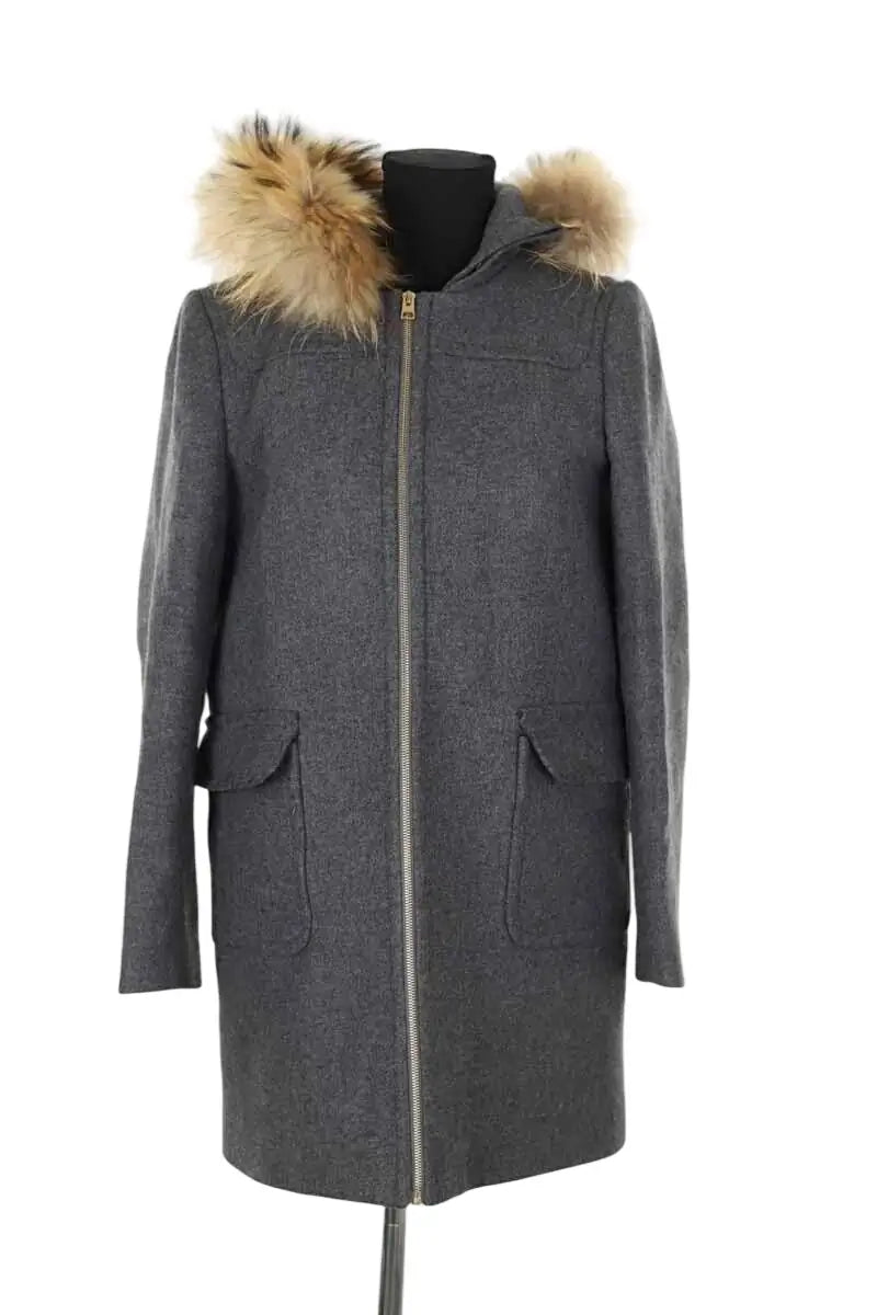 Manteau Tara Jarmon Gris en Laine, taille M - Seconde Main