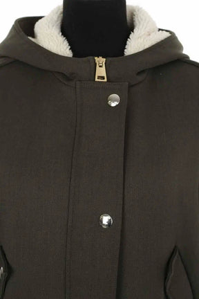 Manteau Tara Jarmon Kaki en Polyester