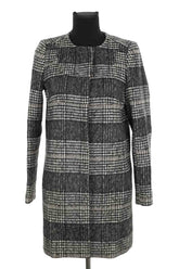 Manteau Tara Jarmon Noir en Laine, taille M - Seconde Main