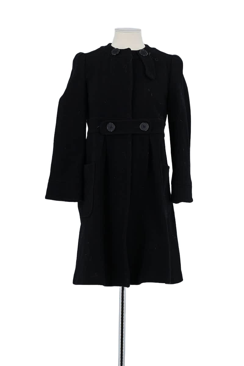Manteau Tara Jarmon Noir en Laine, taille S - Seconde Main