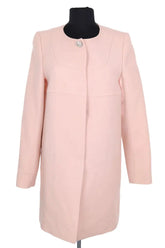 Manteau Tara Jarmon Rose en Laine, taille S - Seconde Main