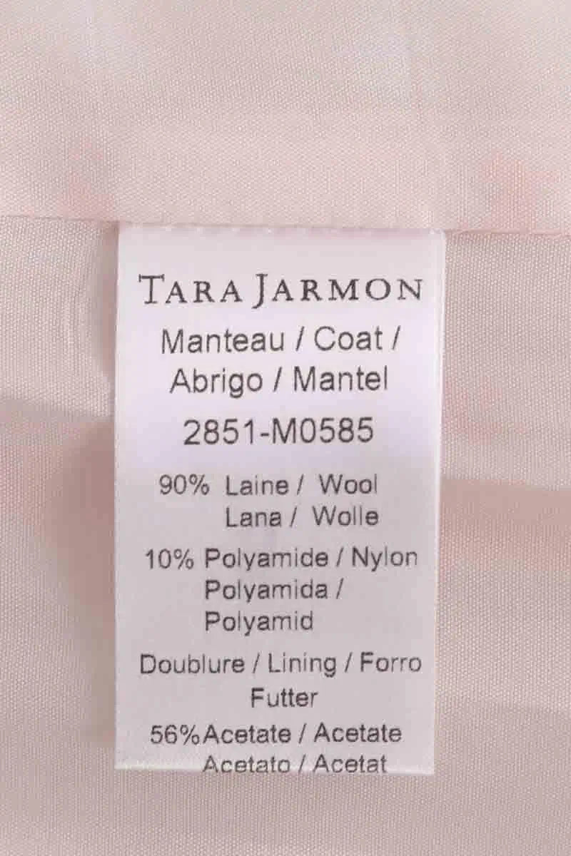 Manteau Tara Jarmon Rose en Laine