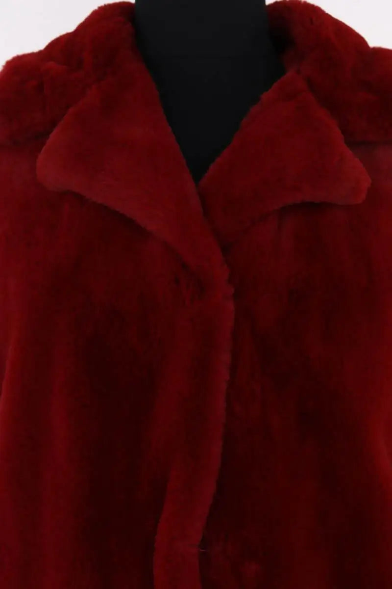 Manteau Tara Jarmon Rouge en Synthétique