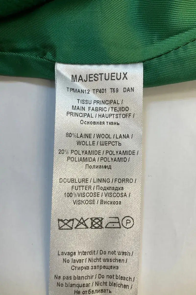 Manteau Tara Jarmon Vert en Laine