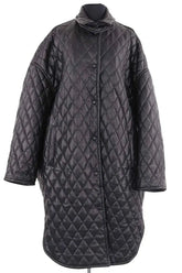 Manteau The Frankie Shop Noir en Synthétique, taille XL - Seconde Main
