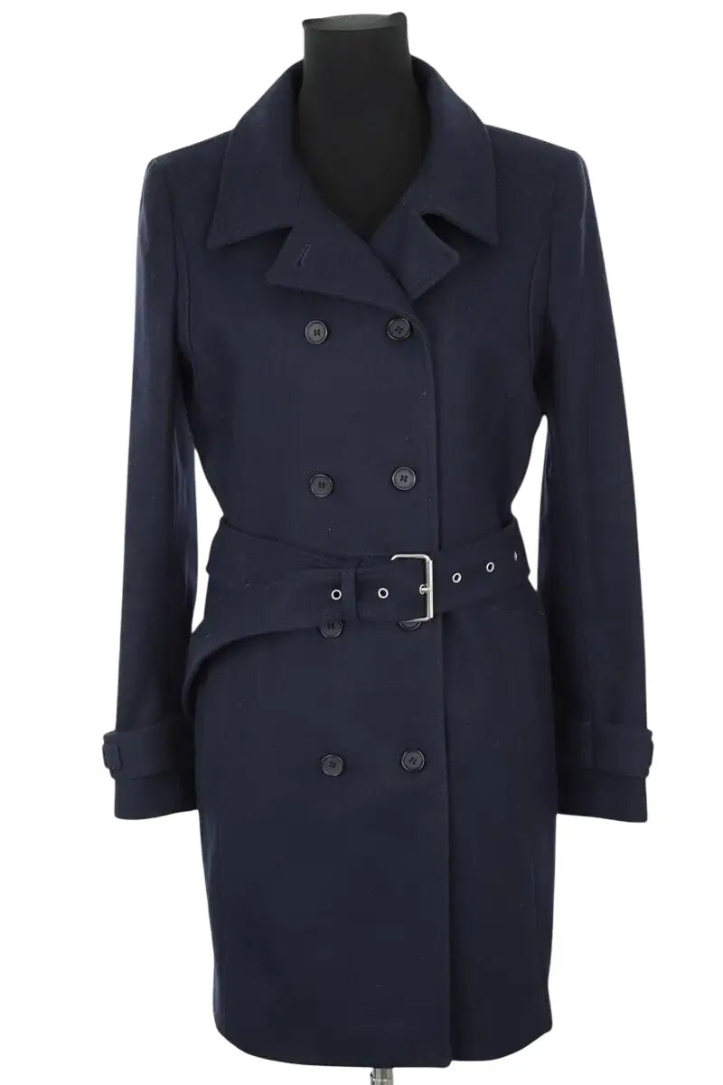 Manteau The Kooples Bleu en Laine, taille L - Seconde Main