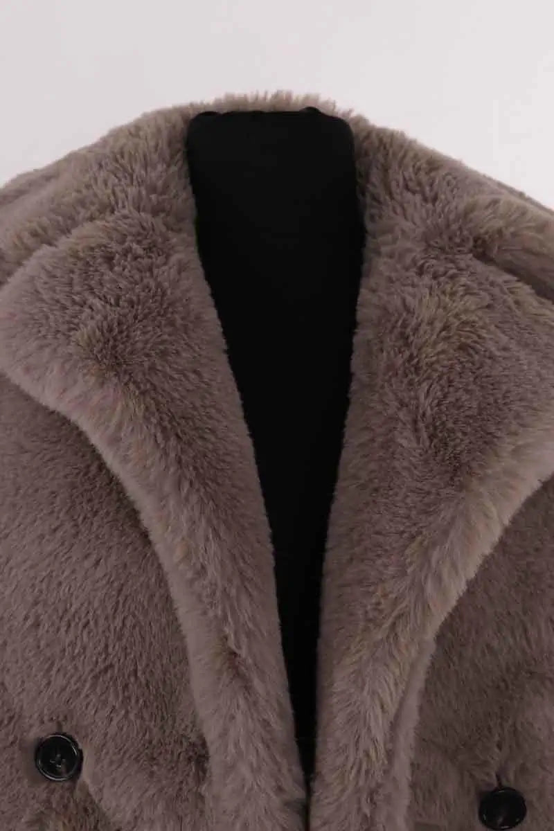 Manteau The Kooples Gris en Synthétique
