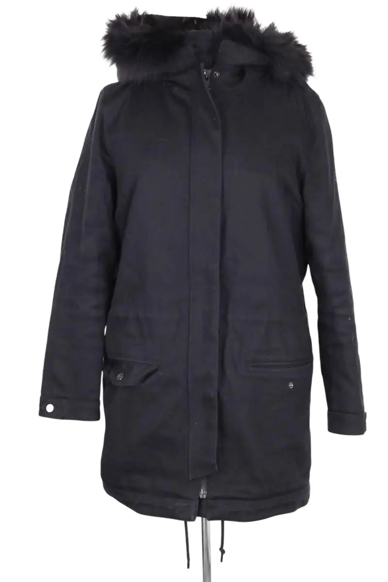 Manteau The Kooples Noir en Coton, taille L - Seconde Main