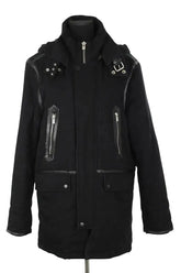 Manteau The Kooples Noir en Coton, taille M - Seconde Main