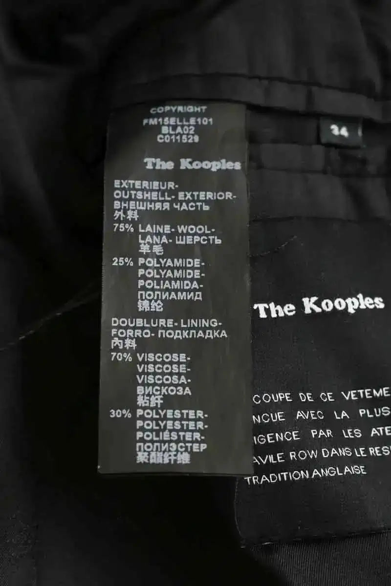 Manteau The Kooples Noir en Laine