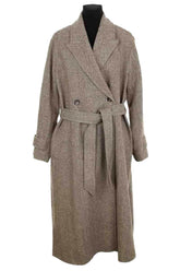 Manteau Tommy Hilfiger Beige en Viscose, taille S - Seconde Main