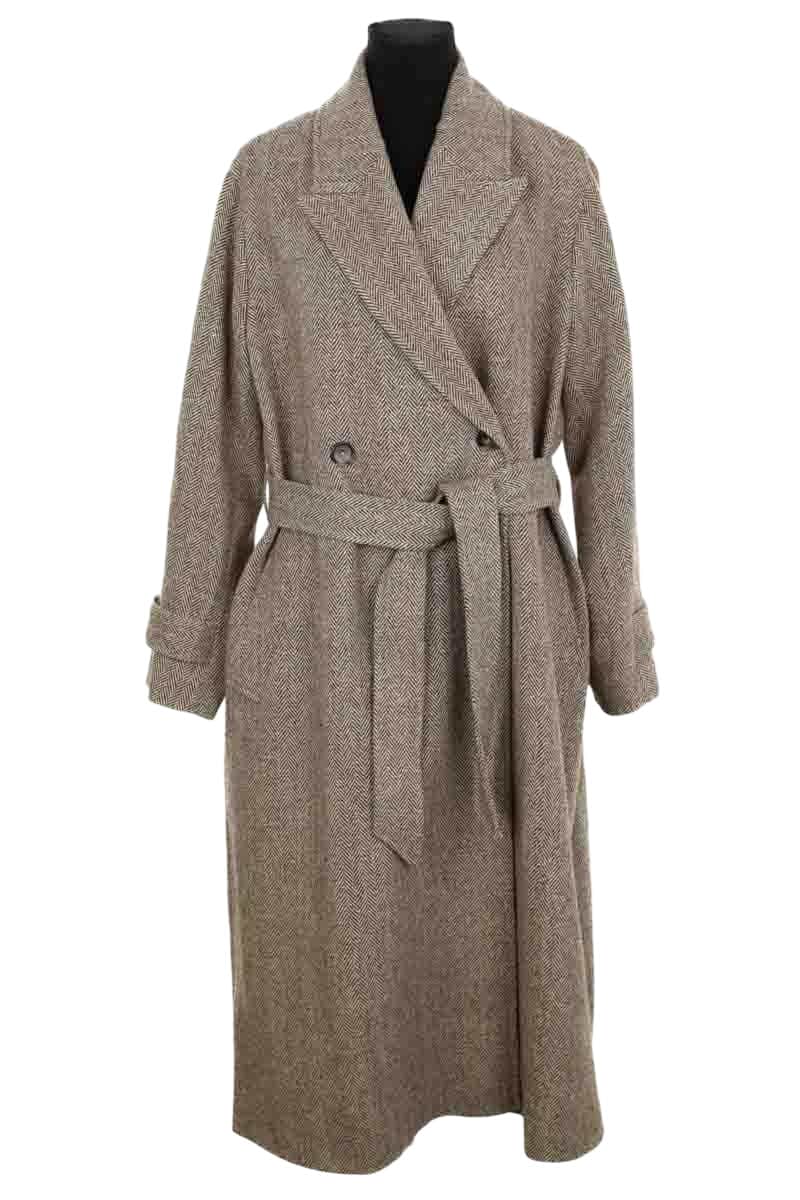Manteau Tommy Hilfiger Beige en Viscose, taille S - Seconde Main