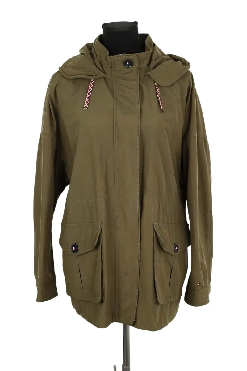 Manteau Tommy Hilfiger Kaki en Coton, taille M - Seconde Main