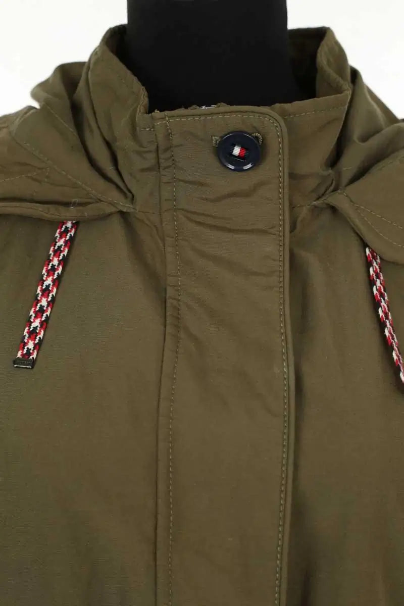 Manteau Tommy Hilfiger Kaki en Coton