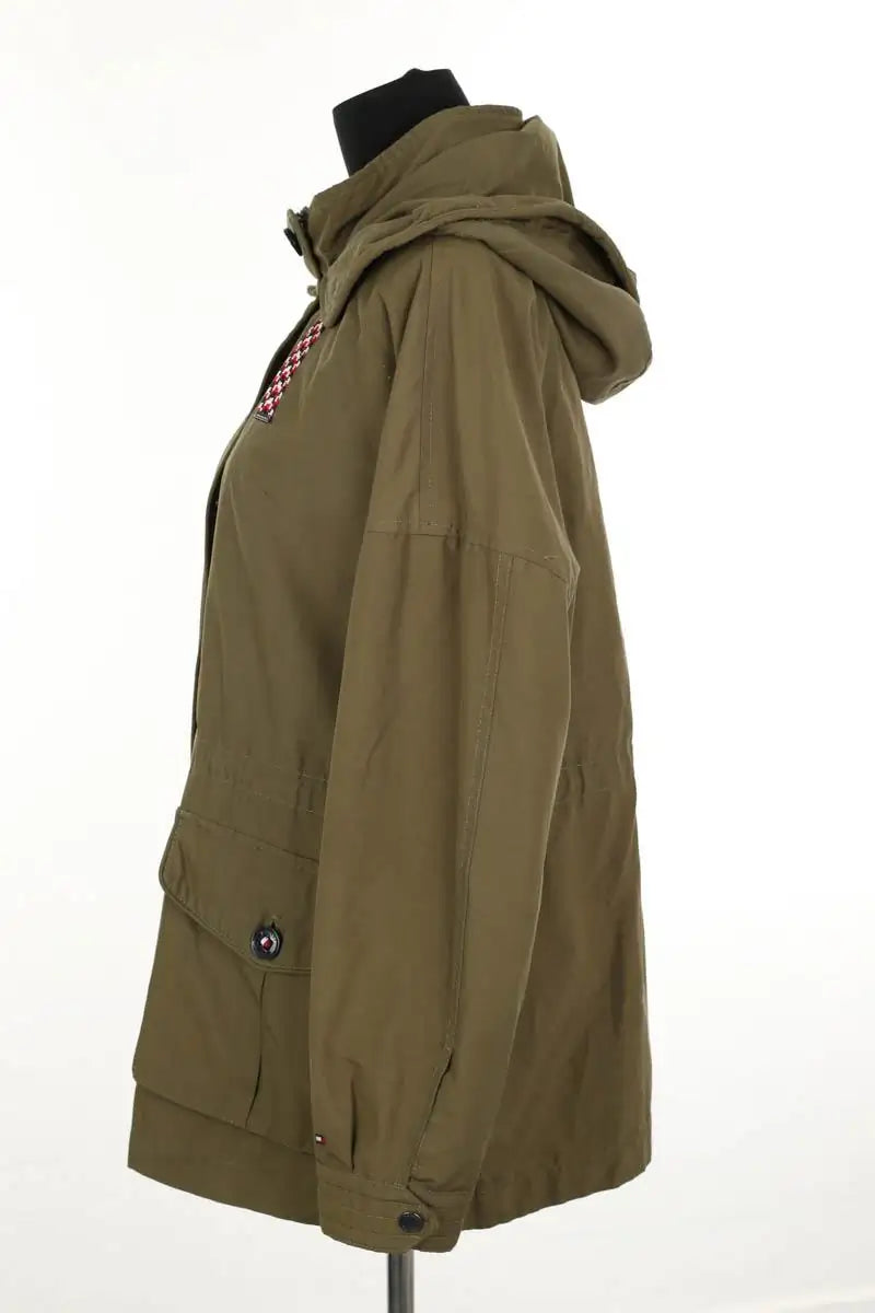 Manteau Tommy Hilfiger Kaki en Coton