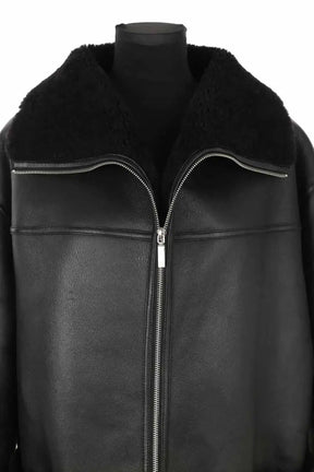 Manteau Totême Noir en Cuir