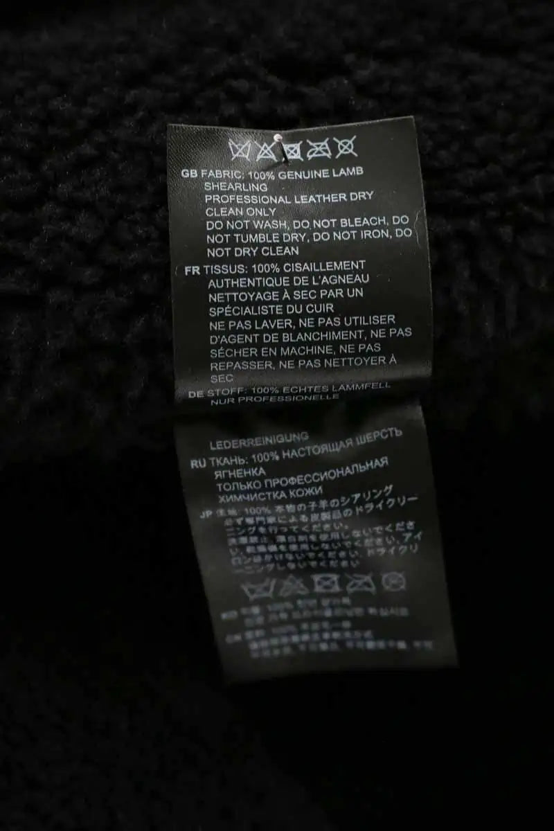 Manteau Totême Noir en Cuir