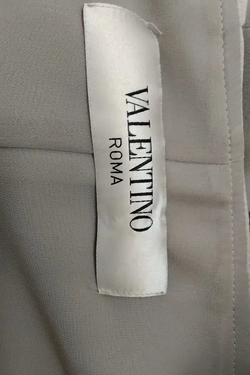 Manteau Valentino Gris en Soie