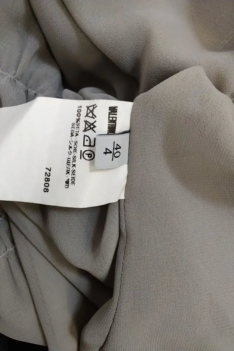 Manteau Valentino Gris en Soie